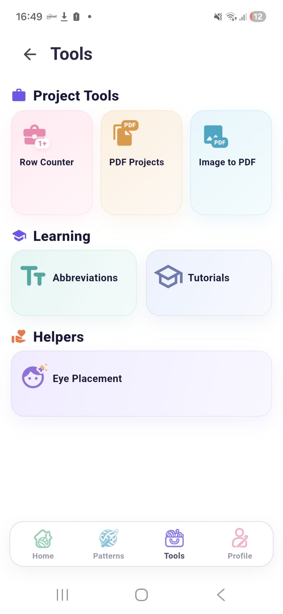 DuyraCraft tools screen